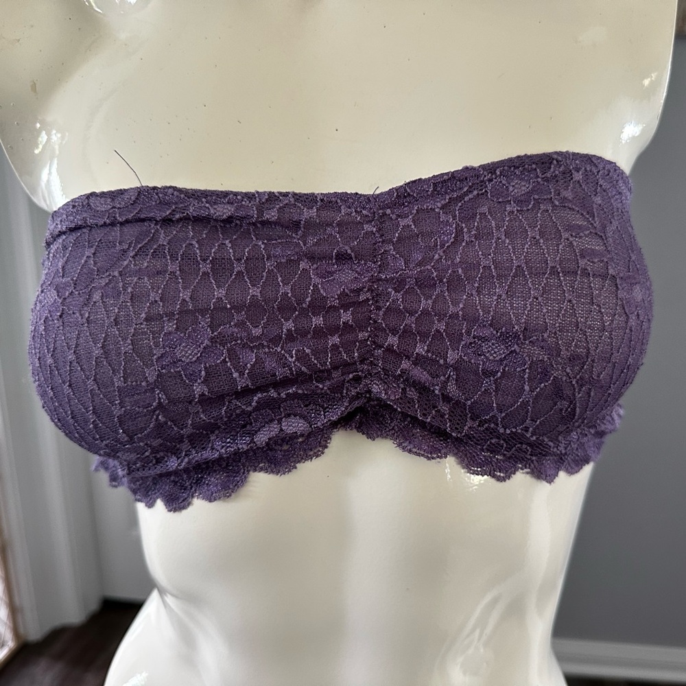 Free People Purple Lace Bandeau Intimates